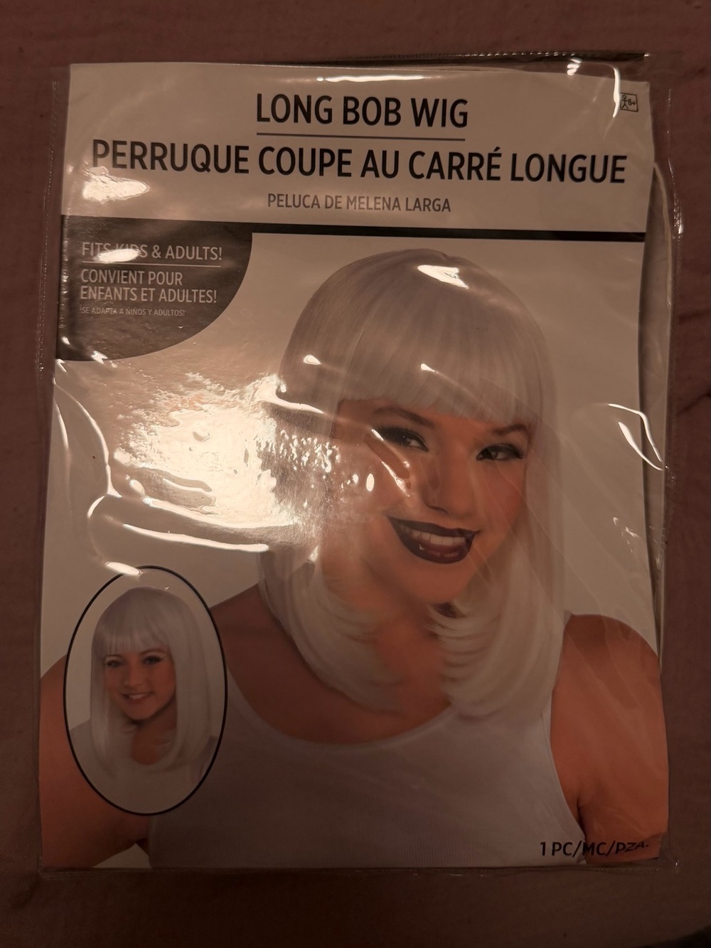 Long Bob Wig - White NWT